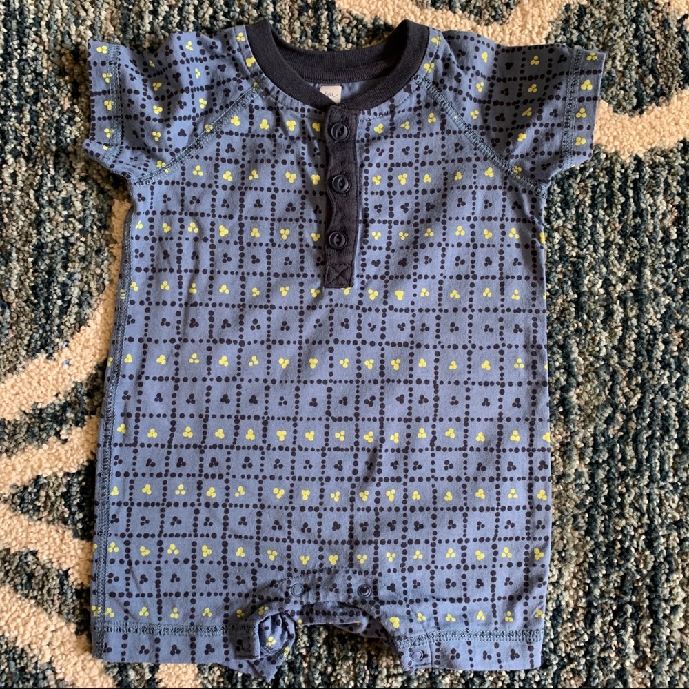 EUC Tea collection romper 3-6 months